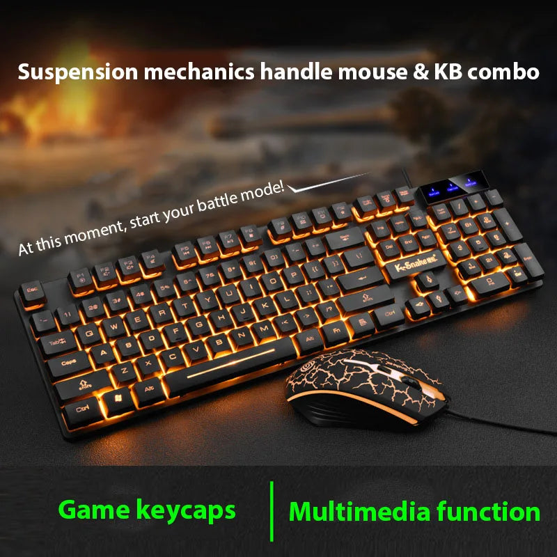 KM320 Waterproof Backlit Keyboard and Mouse Set