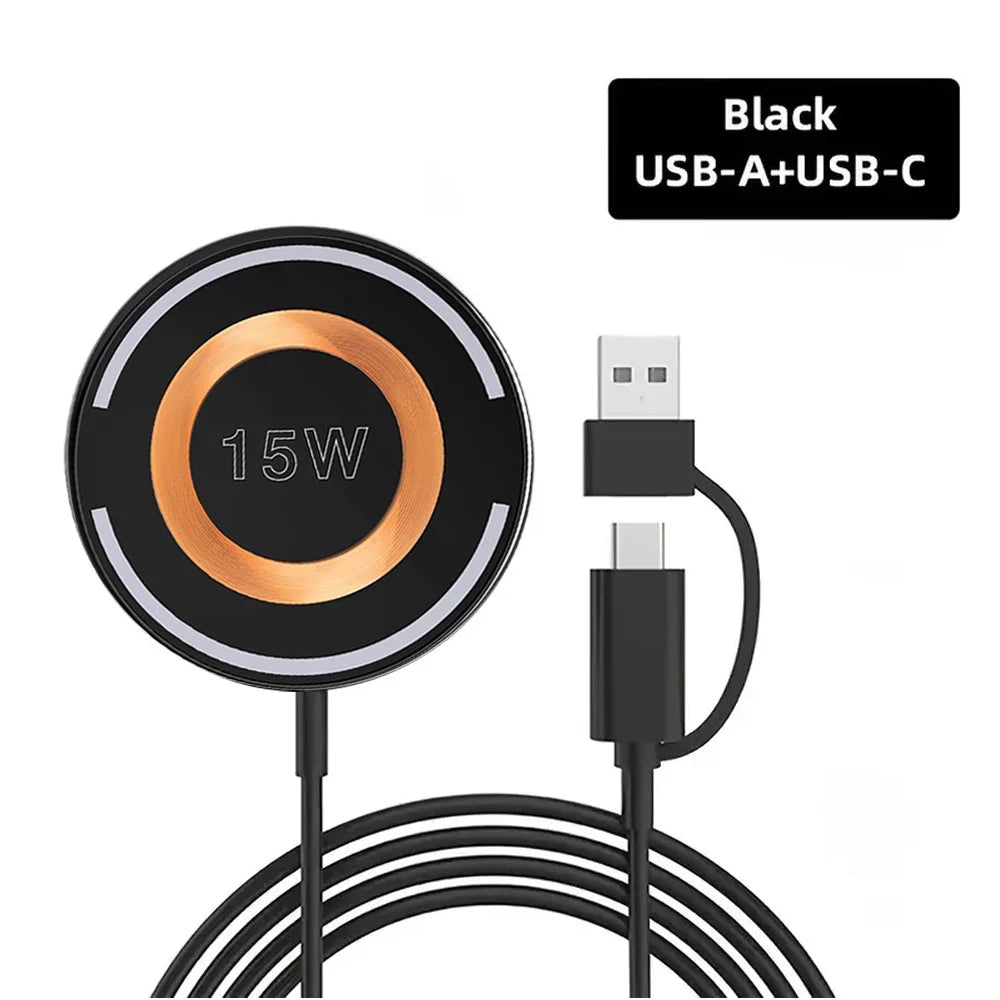 Essager Magnetic Wireless Charger Pad Fast Charging Qi Adapter for iPhone 17/16/15/14pro Max Xiaomi Pad PD Compatible