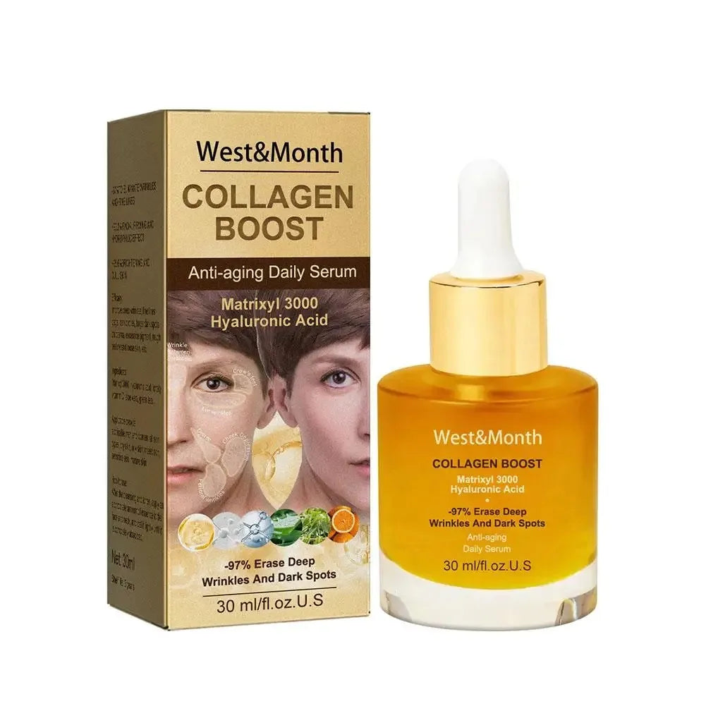 Collagen Face Serum Moisturing Tightening Hydrating Smoothing Nourishing Brightening Face Skin Care Product Balance Water Oil