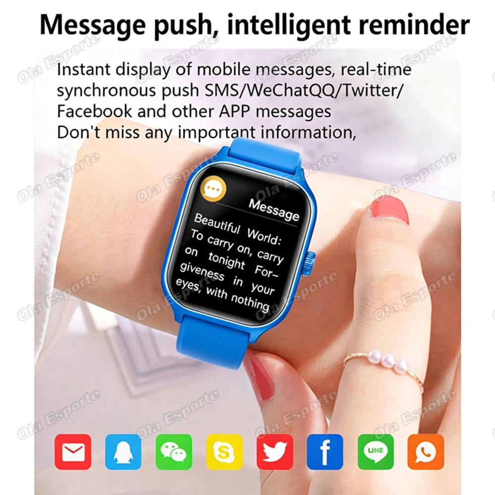 Smart Watch Men 2.01'' AMOLED Screen Waterproof Multiple Sport