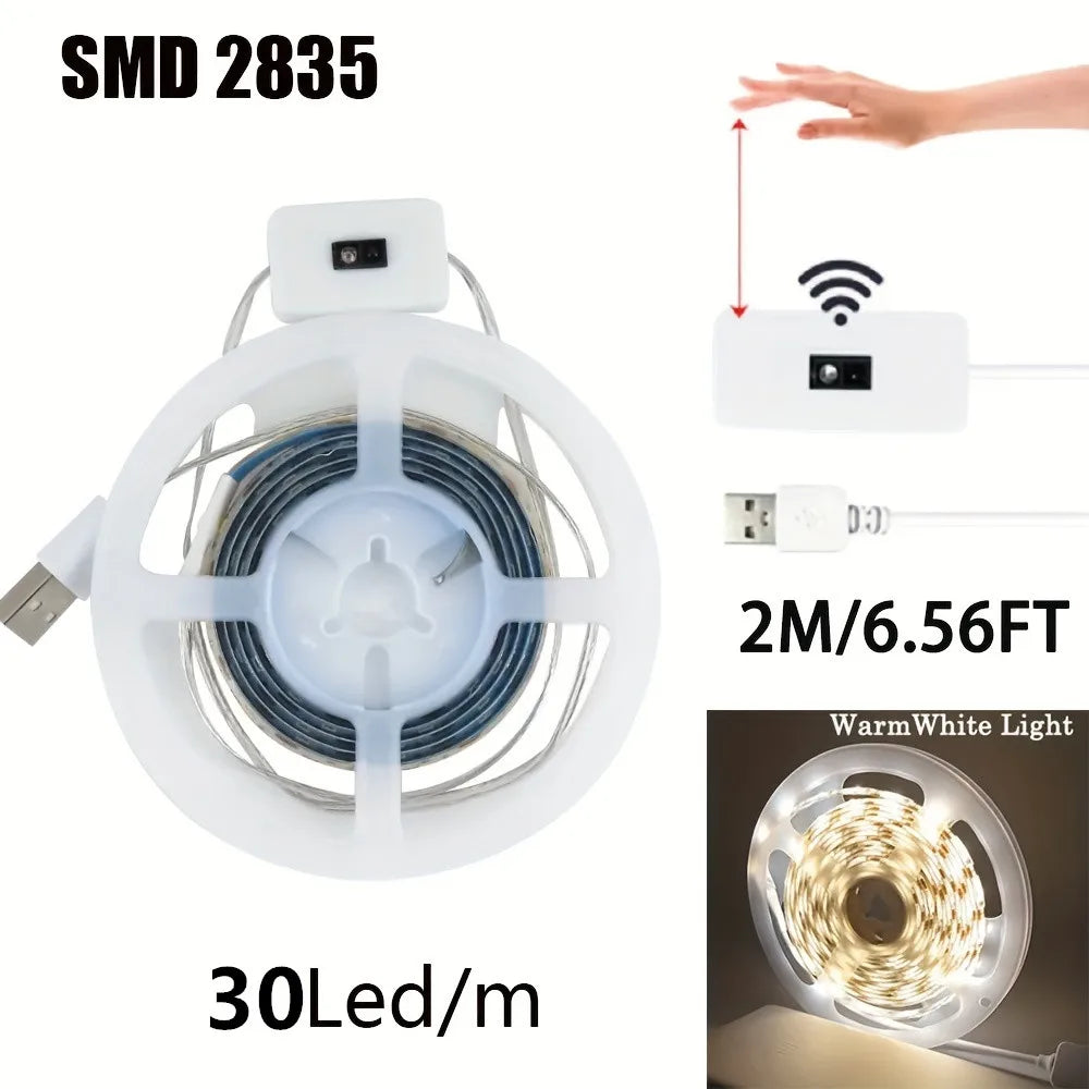 USB LED Strip with Hand-Scan Sensor Switch