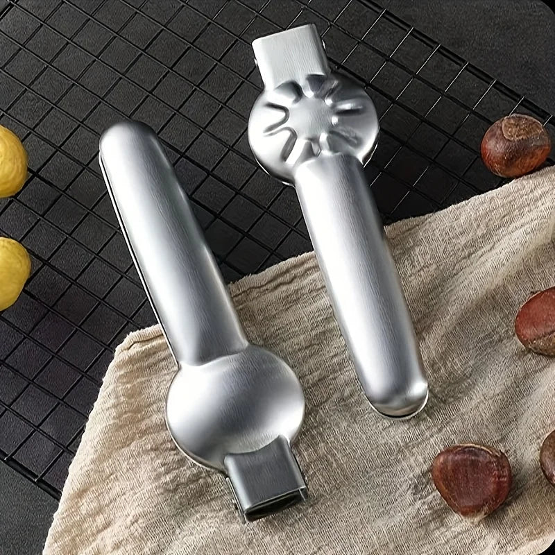 2In1 Chestnut Opener Machine Chestnut Clip Walnut Pliers Sheath Cutter Nut Cracker Sheller Kitchen Tool Walnut Clip Accessories