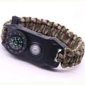Fashion Men Outdoor LED Light Survival Umbrella Rope SOS