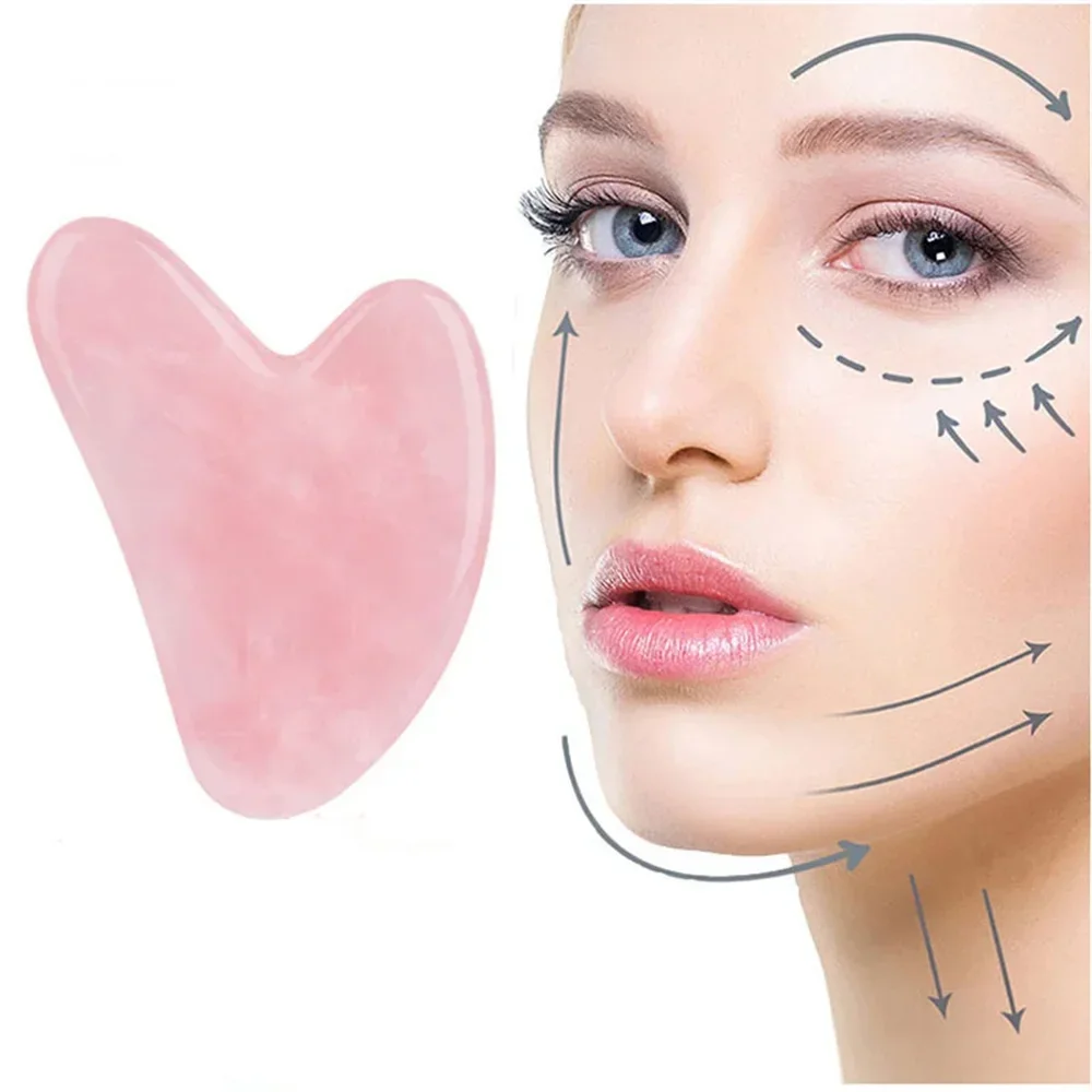 Natural Jade Facial Gua Sha Board Smooth Surface Portable