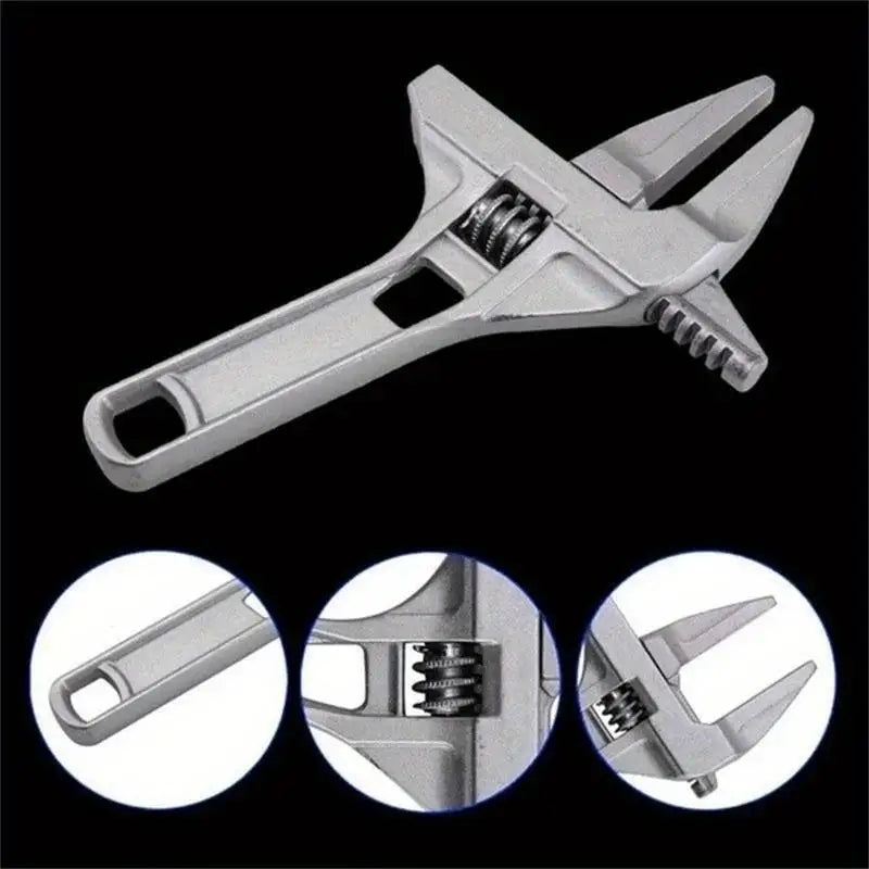 1Pc Mini Adjustable Bathroom Adjustable Wrench Strong Clamping Large