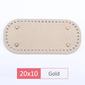QJH 1 Pcs PU Leather Oval/Round Long Knitting Crochet Bags Bottom for Thick Yarn DIY Weaving Supplies Home Decor Purse Making
