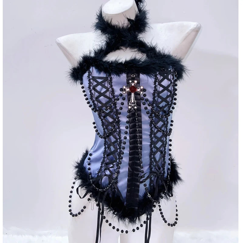 Cross Tank Tops Y2K Fashion Y2K Clothes Crop Top Gothic Clothes