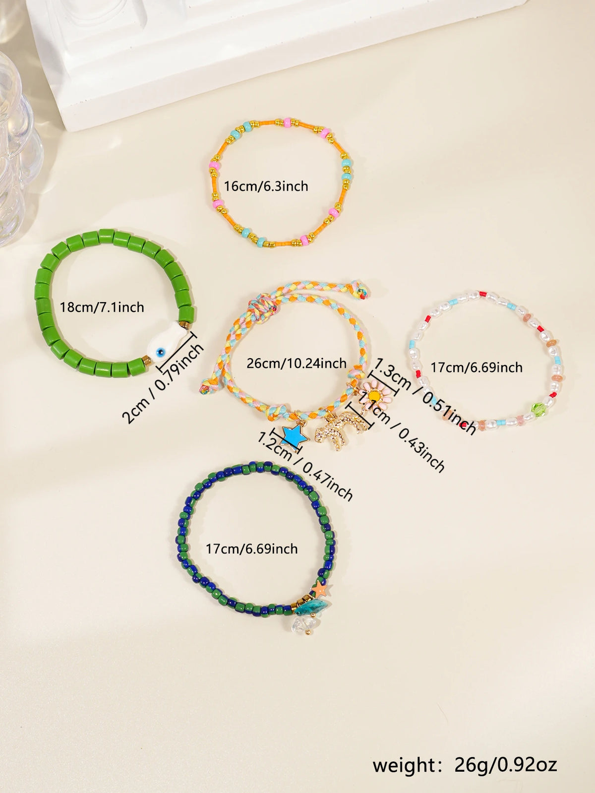 Y2K Style Stacking Bracelet Set