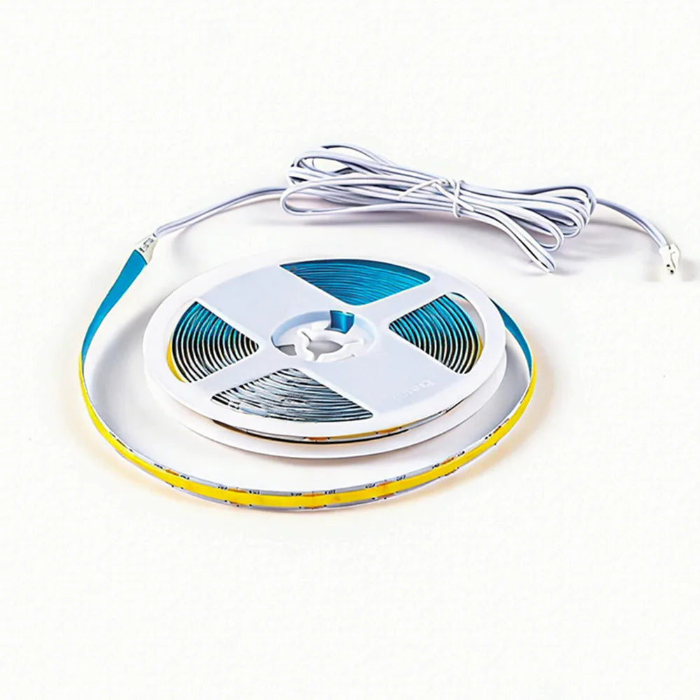 320LEDs/M COB LED Strip DC12V With White/Black DuPont Wire Connector For Kitchen Cabinet Layered Under Wine Cabinet Show Light