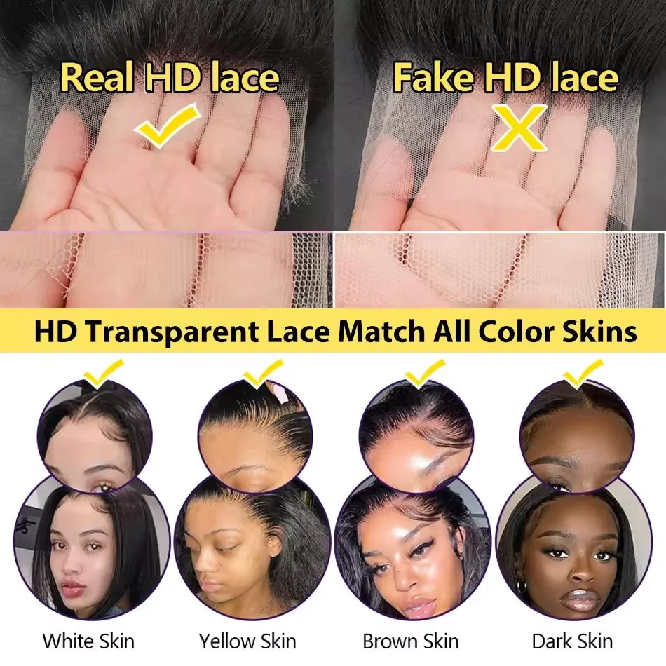 46-Inch Body Wave HD Lace Frontal Wig