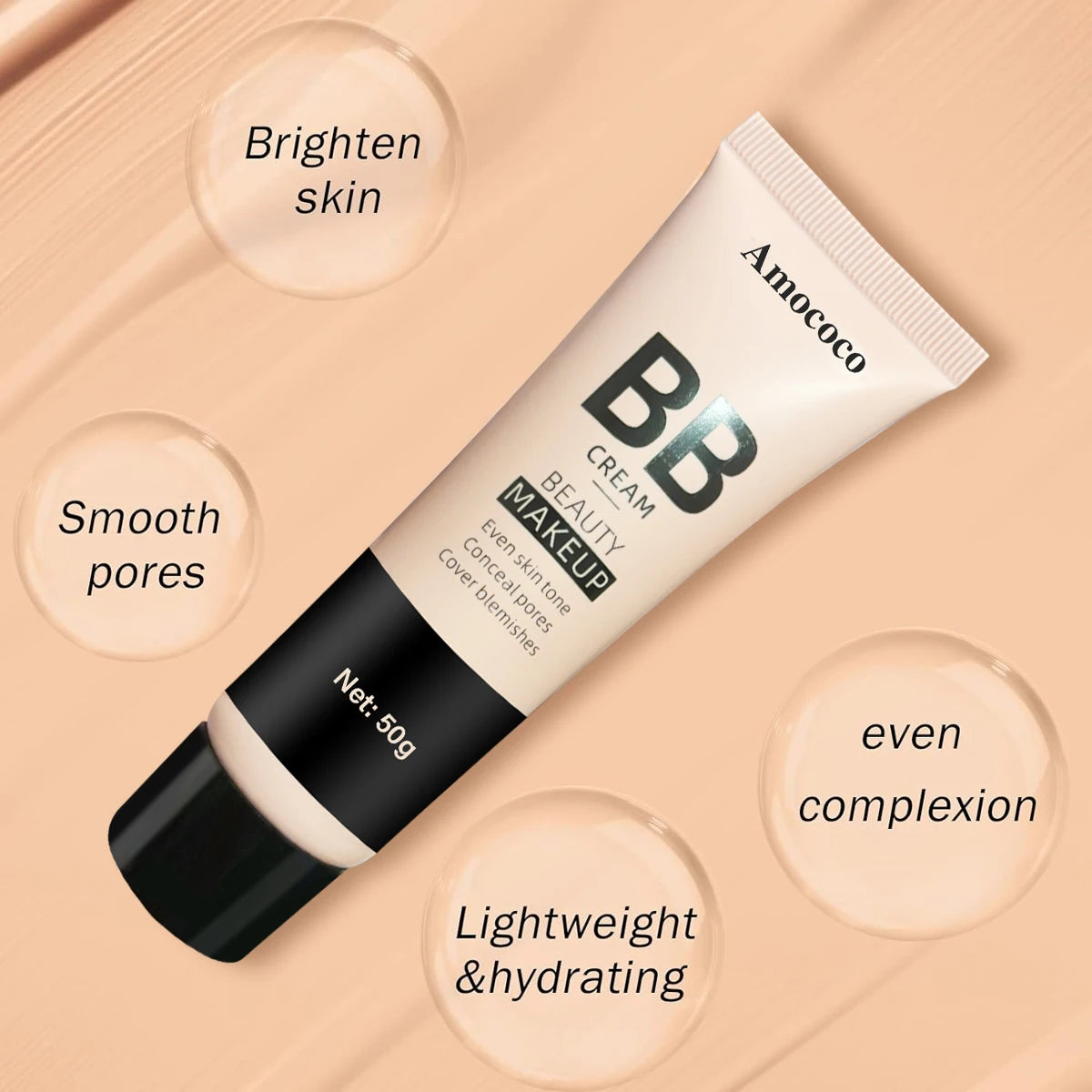 Amococo 2pcs BB Cream 50g Each Beauty Makeup Base