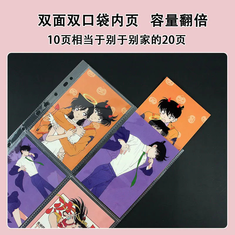 10Pcs A4 Double Sided Photo Sleeves Pages -Thick Clear Photo Album Inserts For Trading Cards, Postcards, Polaroids, Laser Ticket