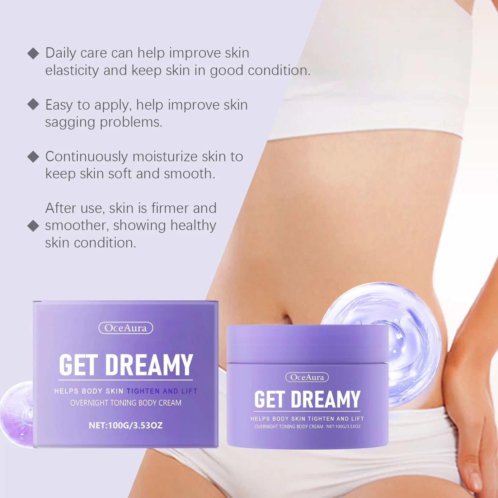 Get Dreamy Body Firming Cream Shaping Lifting Anti Wrinkle Smoothing Brightening Prevent Dry Tightening Loose Skin Care Products