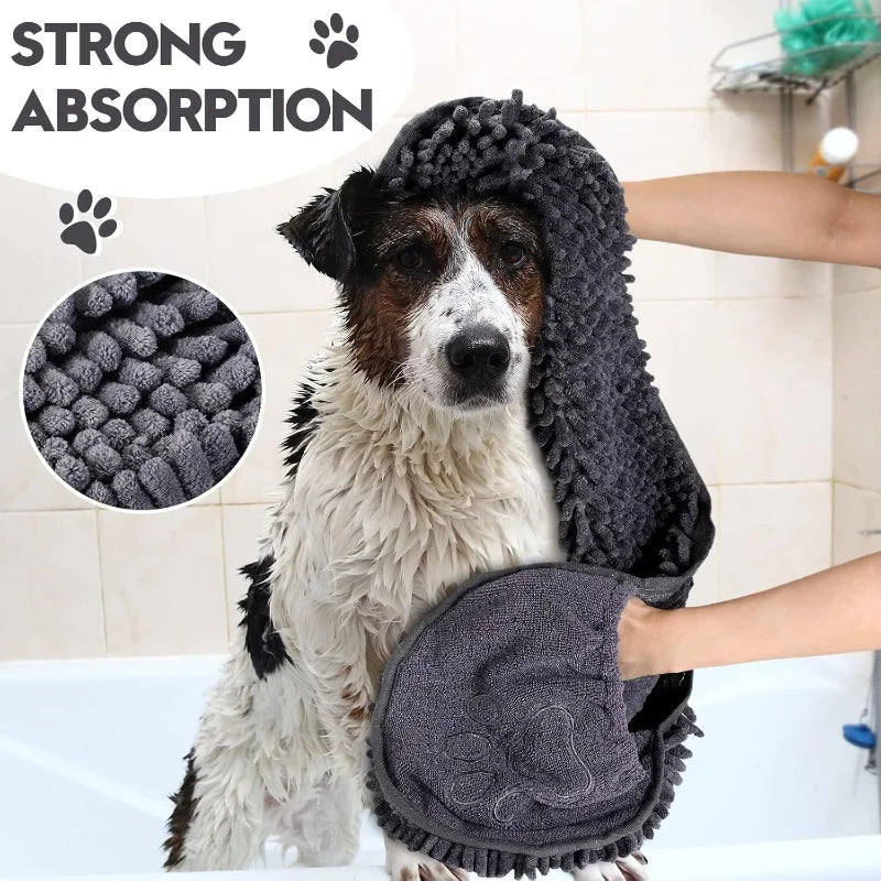Super Absorbent Quick Dry Pet Towel Soft Dog Bath