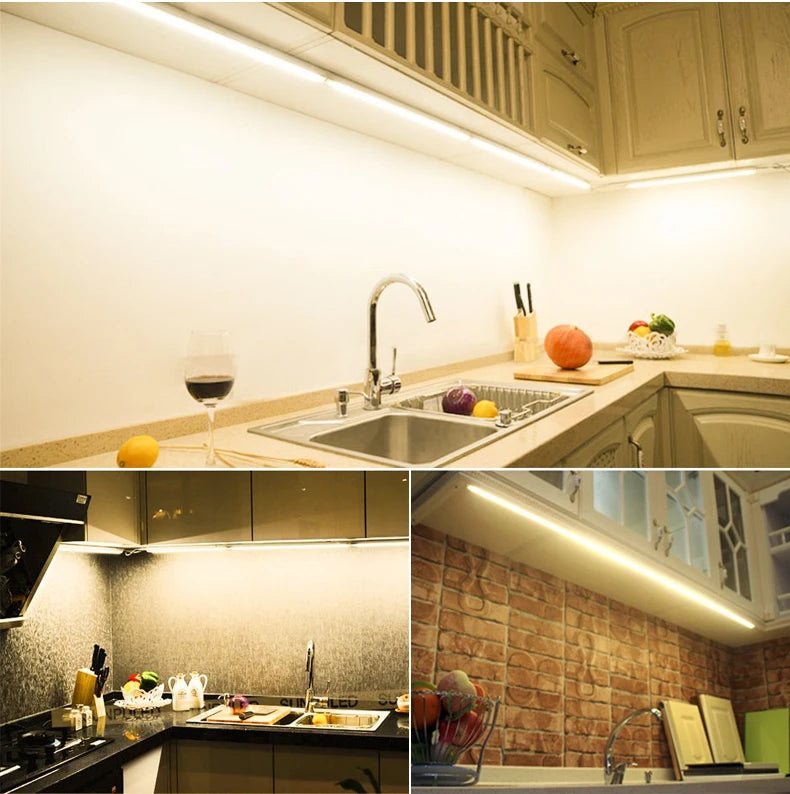 Aluminum LED Light Bar 220V 110V T5/T8 LED Tube 6W 8W LED Fluorescent Tube For Indoor Kitchen Lighting LED Lamp Bulb Wall Lamp