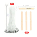 53pcs Candle Wicks Holder Waxed Cotton Candle Wicks Set with Stand Original Smokeless Candle Wicks Soy Oil Wax Core Woven Making