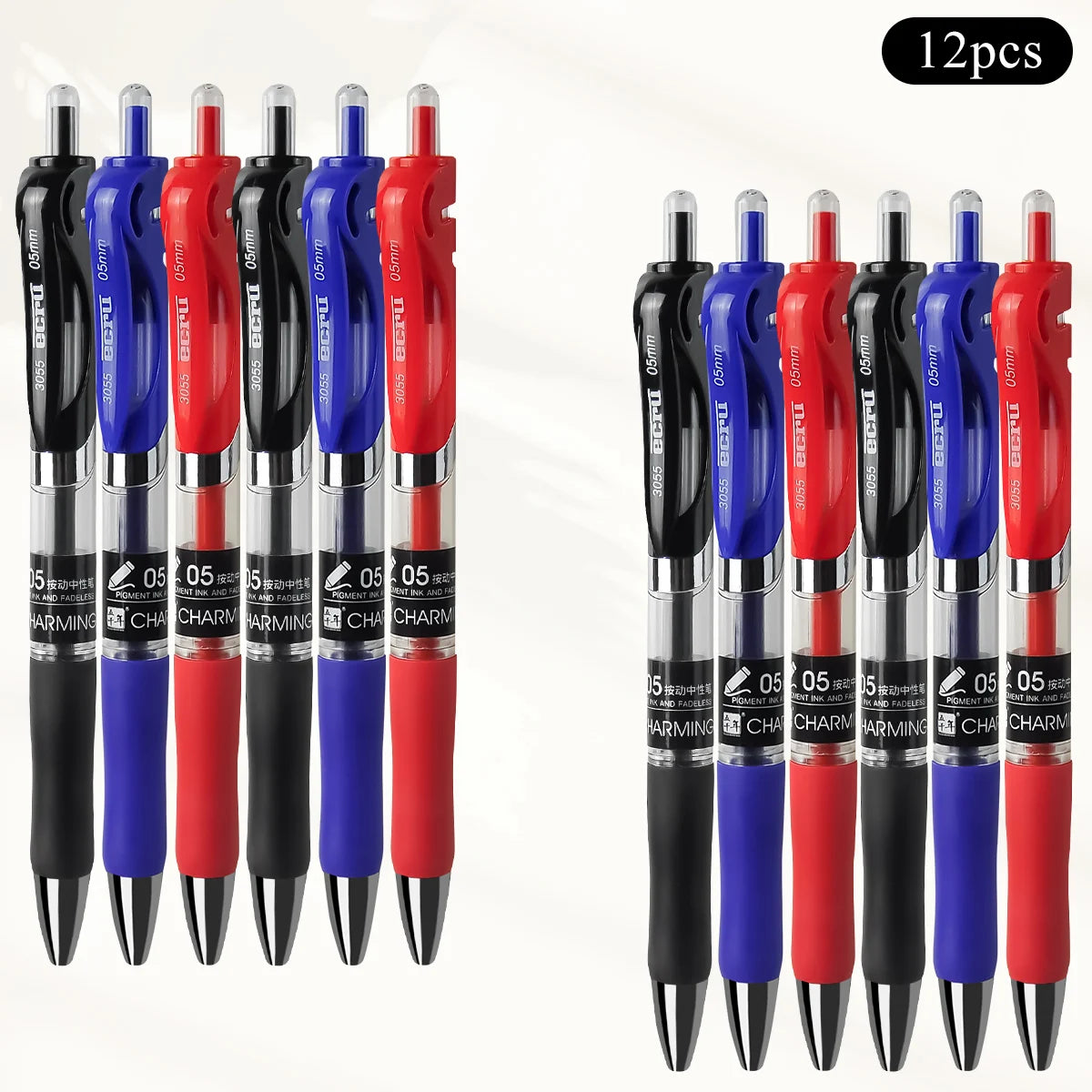 Retractable Gel Pens, 0.5mm Fine Tip