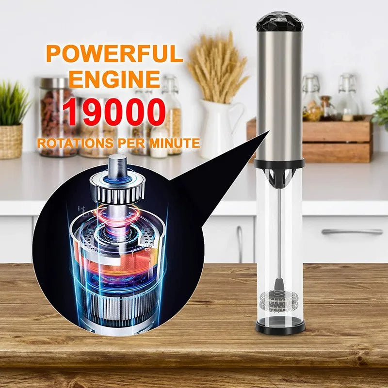Electric Milk Frother Portable Handheld Mini Coffee Foamer Maker Kitchen Blender Egg Beater Cappuccino Cream Mix Whisk Tools