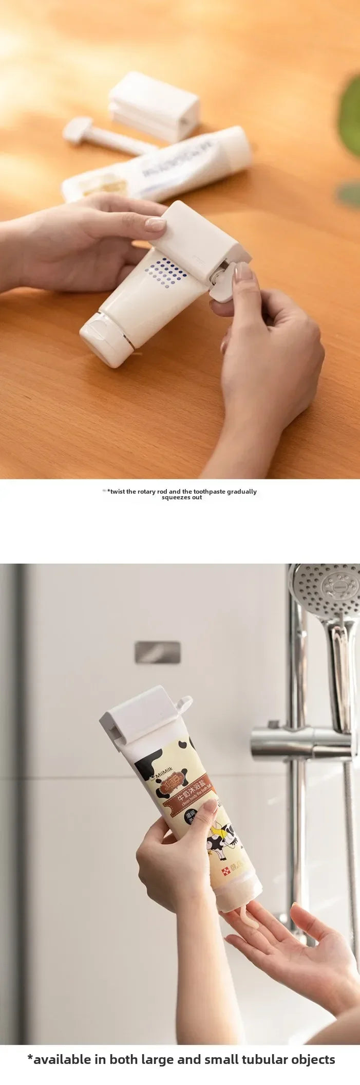 No Drill Wall Mounted Toothpaste Holder with Magnetic Sticker Bathroom Facial Cleanser Storage Rack  Toothpaste Squeezer