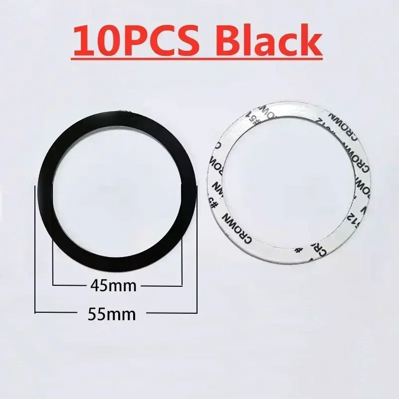 VIKEFON Magnetic Metal Plate Sticker Rings For Wireless Charger Magnet Car Mobile Phone Holder Iron Sheet For iPhone 16 15 14 13