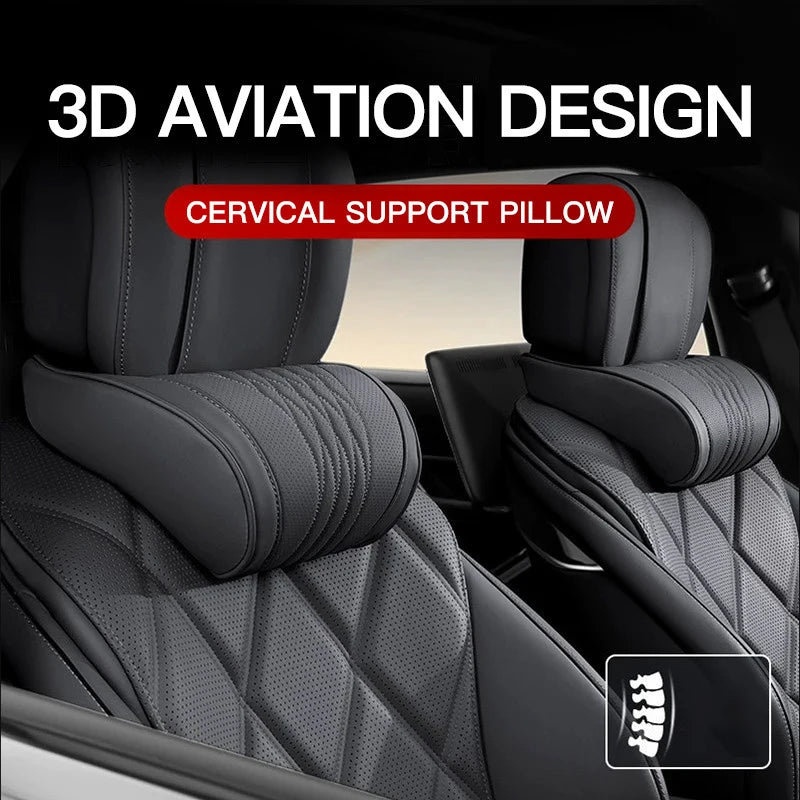 Car Headrest Neck and Lumbar Support Pillow