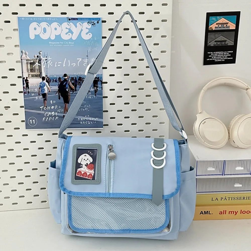 Y2K Transparent Crossbody Bag Lightweight Waterproof JK Ita Bag
