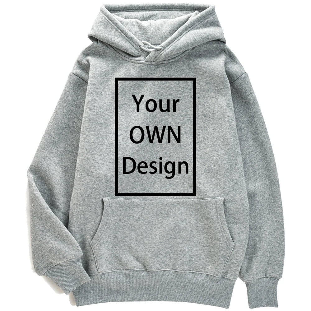 Your OWN Design Brand Logo/Picture Custom Men Women DIY Hoodies Sweatshirt Casual Hoody Clothing 14 Color Loose Fashion New 2023