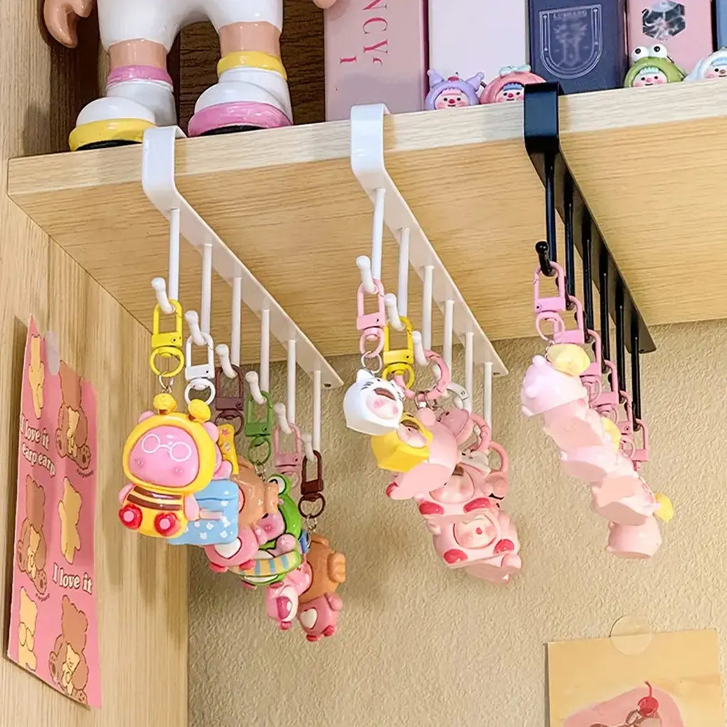 1pc/2pcs, Iron Keychain Display Rack, Multifunctional Storage Rack, Accessory Storage and Jewelry Rack, Kitchen Hook