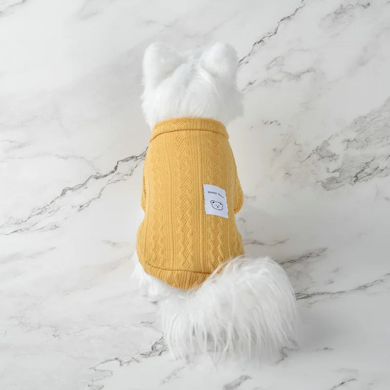 New Pet Sweater Winter Cat Dog Clothes Knitted Warm Cozy Jumper for Small Puppy Kitten Teddy Costume Outfit