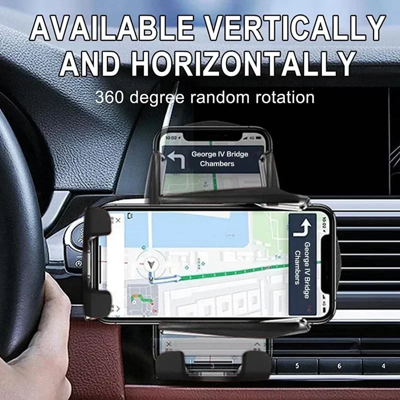 Automatic 15W  Car Wireless Charger for iPhone 13 12 14 XR X 15Samsung S20 S10 Magnetic USB Infrared Sensor Phone Holder Mount