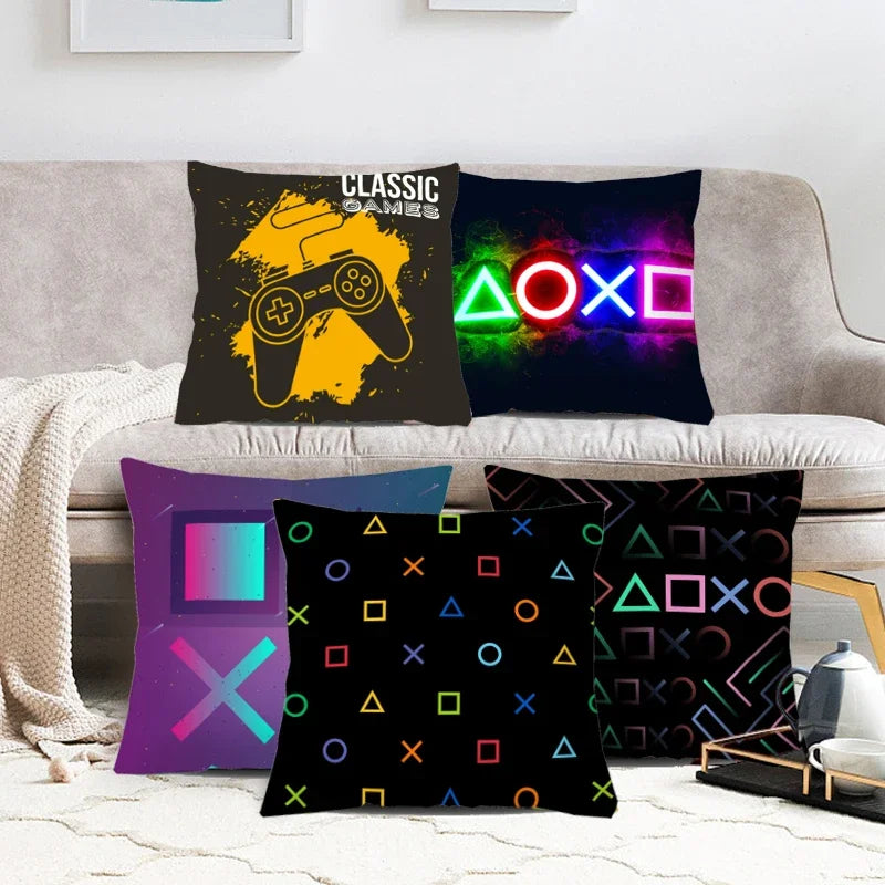 45x45cm TV Game Fan Style Square Pillowcase Home Decor Cushion Cover Anime New Design Printed