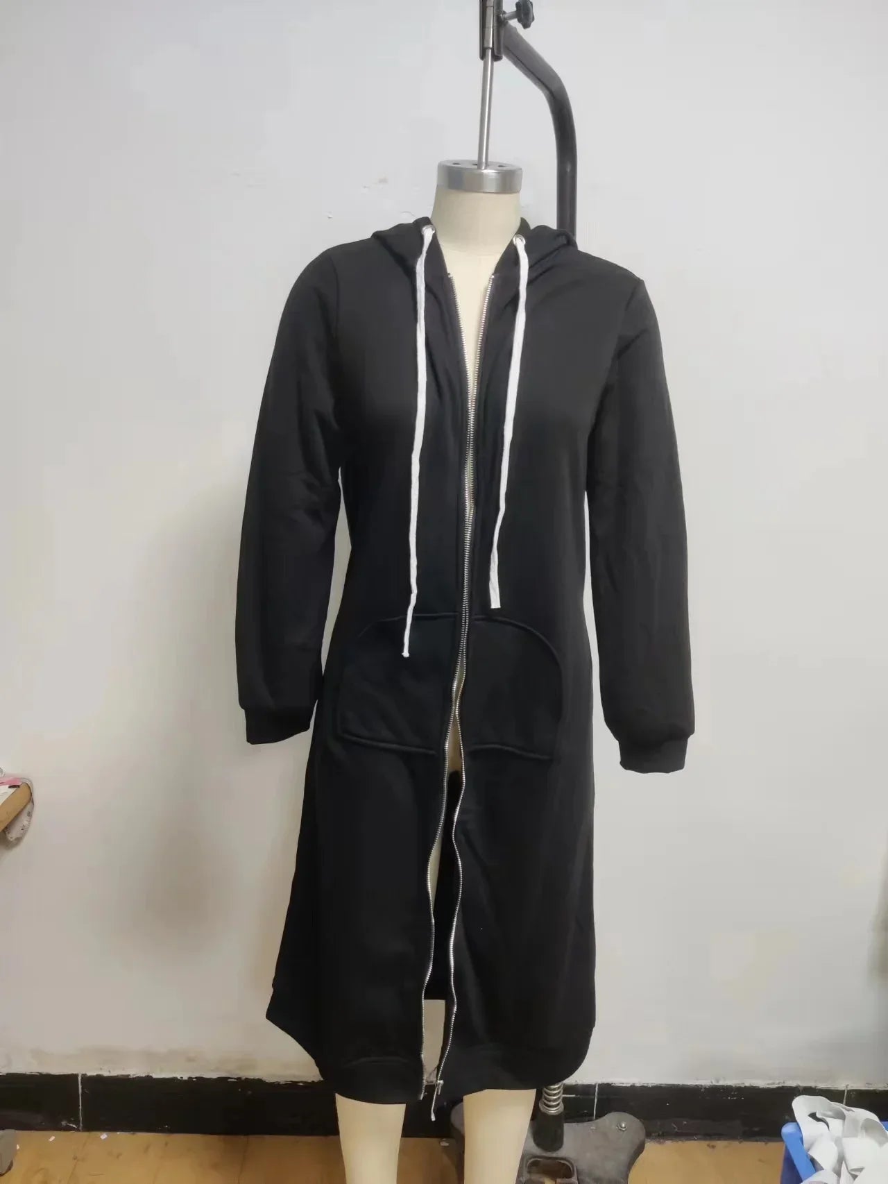 Autumn and Winter Hoodies for Women Casual Full Zip Up Hoodie Comfortable Womens Long Hoodies Fashion Sweatshirt with Pockets