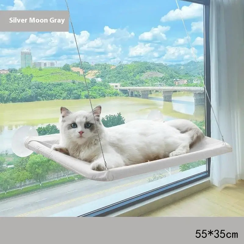〔HM4〕Wood Cat Bed Space Capsule Cat House Cat Hammock Cat Window Bed Space Capsule Non Perforated Suspension Hammock Bed