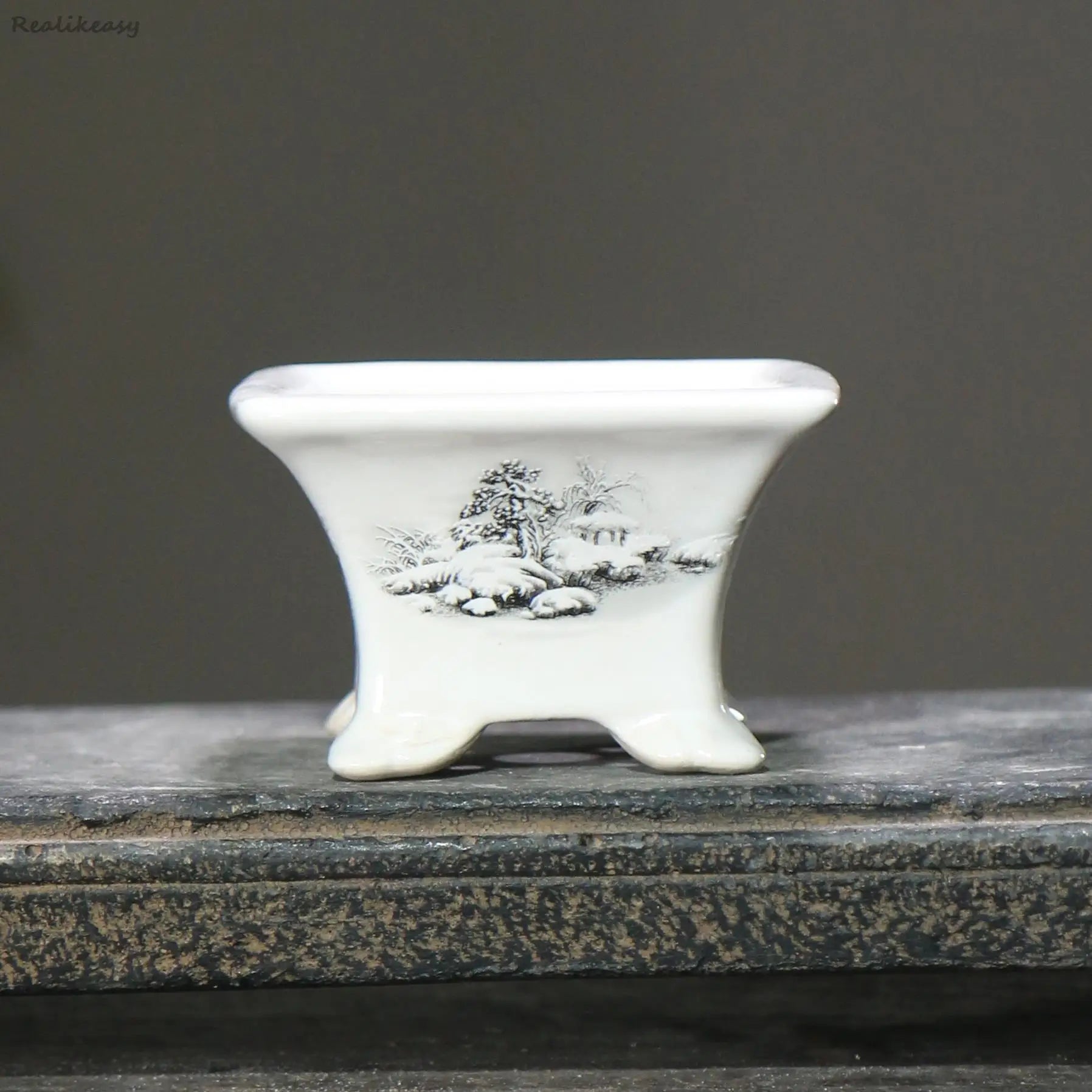 6Size Purple Sand Flower Pot Ceramic Bonsai Pot Handmade Succulent Flower Pot Chinese Landscape Flower Pot Home Decor LE302
