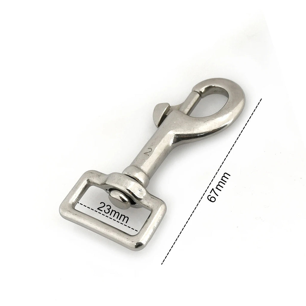1x Stainless Steel Trigger Swivel Eye Bolt Snap Hook For webbing Leather Craft Bag Strap Belt Clasp Pet Dog Leash Clip Quality