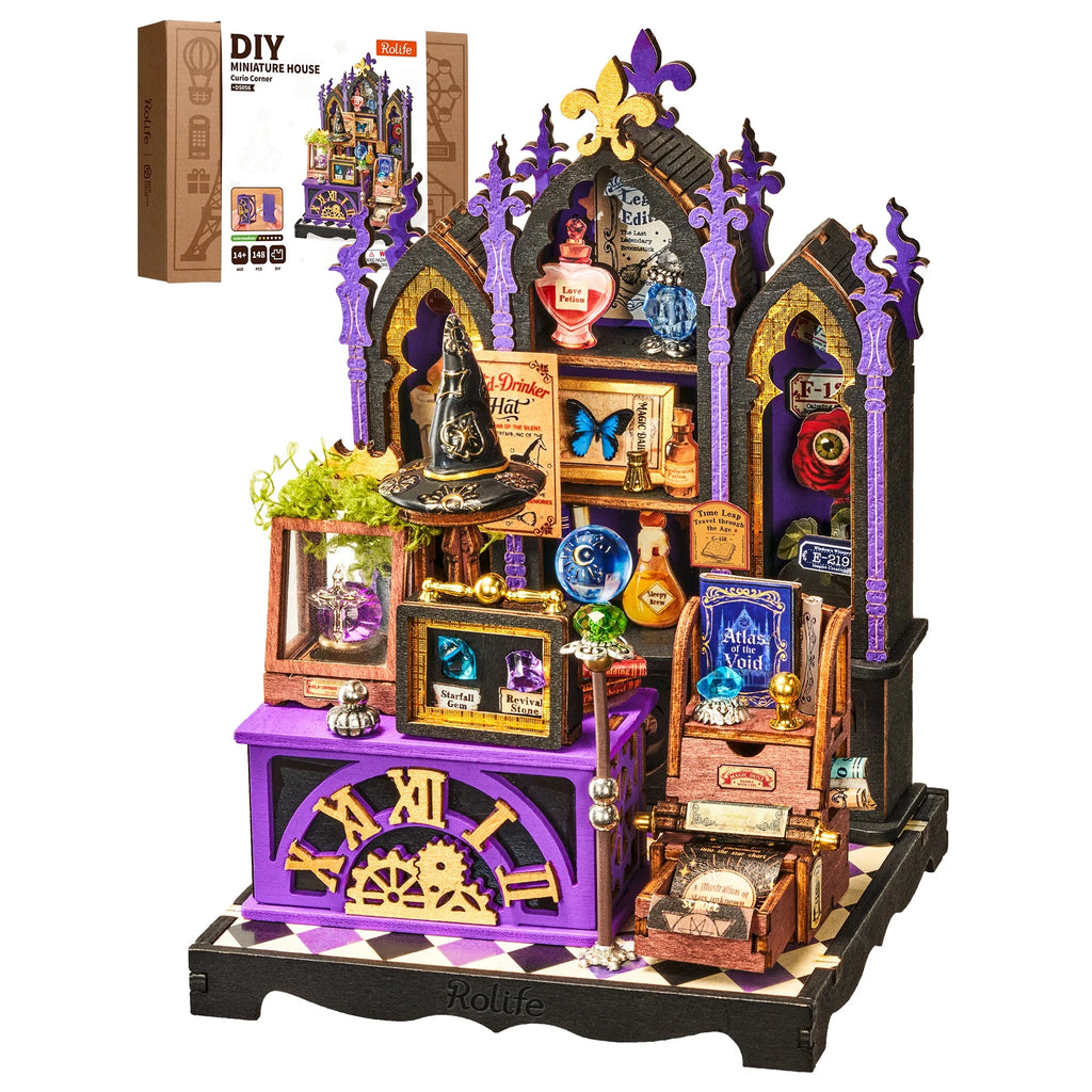 Rolife Wooden 3D Puzzle Toys - Rosa Salon DIY