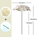 Champagne Artificial Hydrangea Flowers with Stems - Realistic Touch