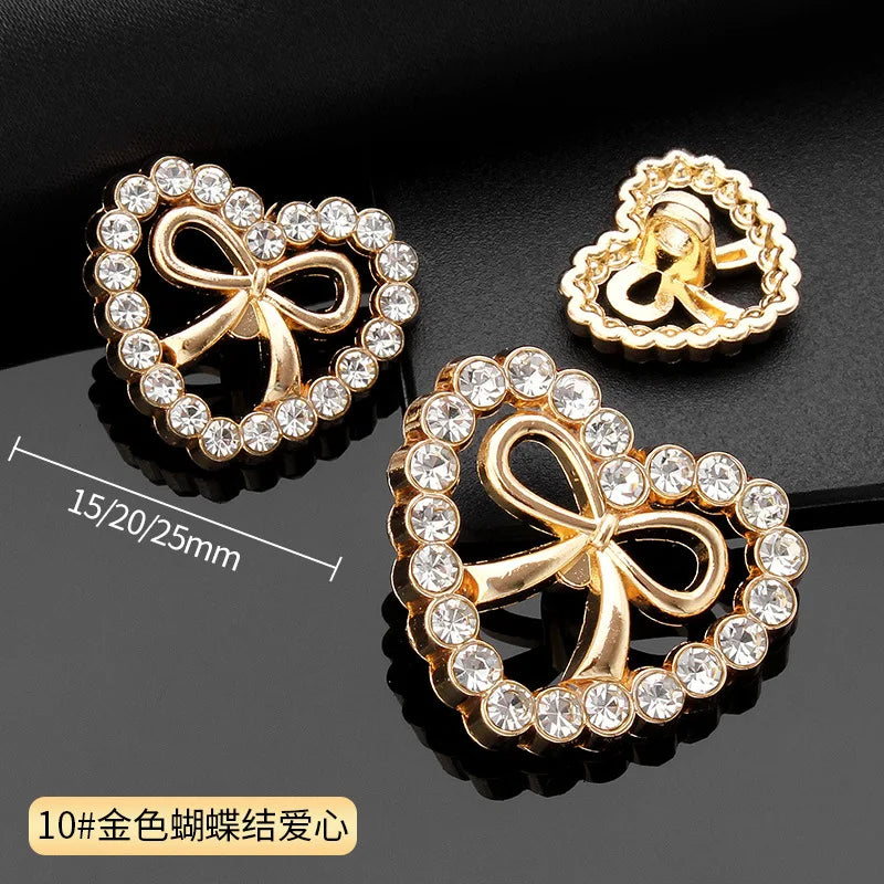 Vintage Gold Black Round Metal Shank Buttons for Diy Craft Handmade Clothing Coat Suit Sweater Scrapbooking Sewing Supplies