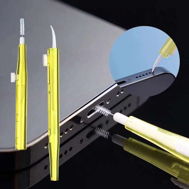 Mobile Phone Speaker Charging Port Cleaning Set Dust Plug for iPhone 16 15 14 Earphones Clean Kit Brush for Samsung Xiaomi