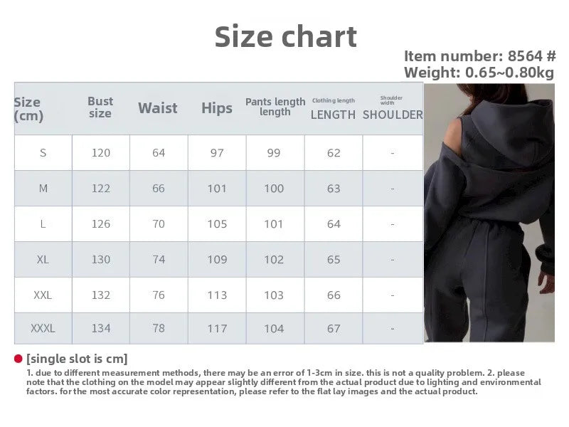 2024 Winter Two Piece Sets Women Tracksuit Oversized Suit Trouser Suits Female Sweatshirt Solid Sports Hoodie Sportswear Autumn