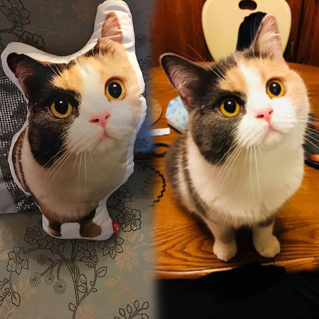 Customised Funny Cat Cushions & Dog Seat Cushions Personalised Photo Cushions for Birthday Gifts Pet Memorial Customisation