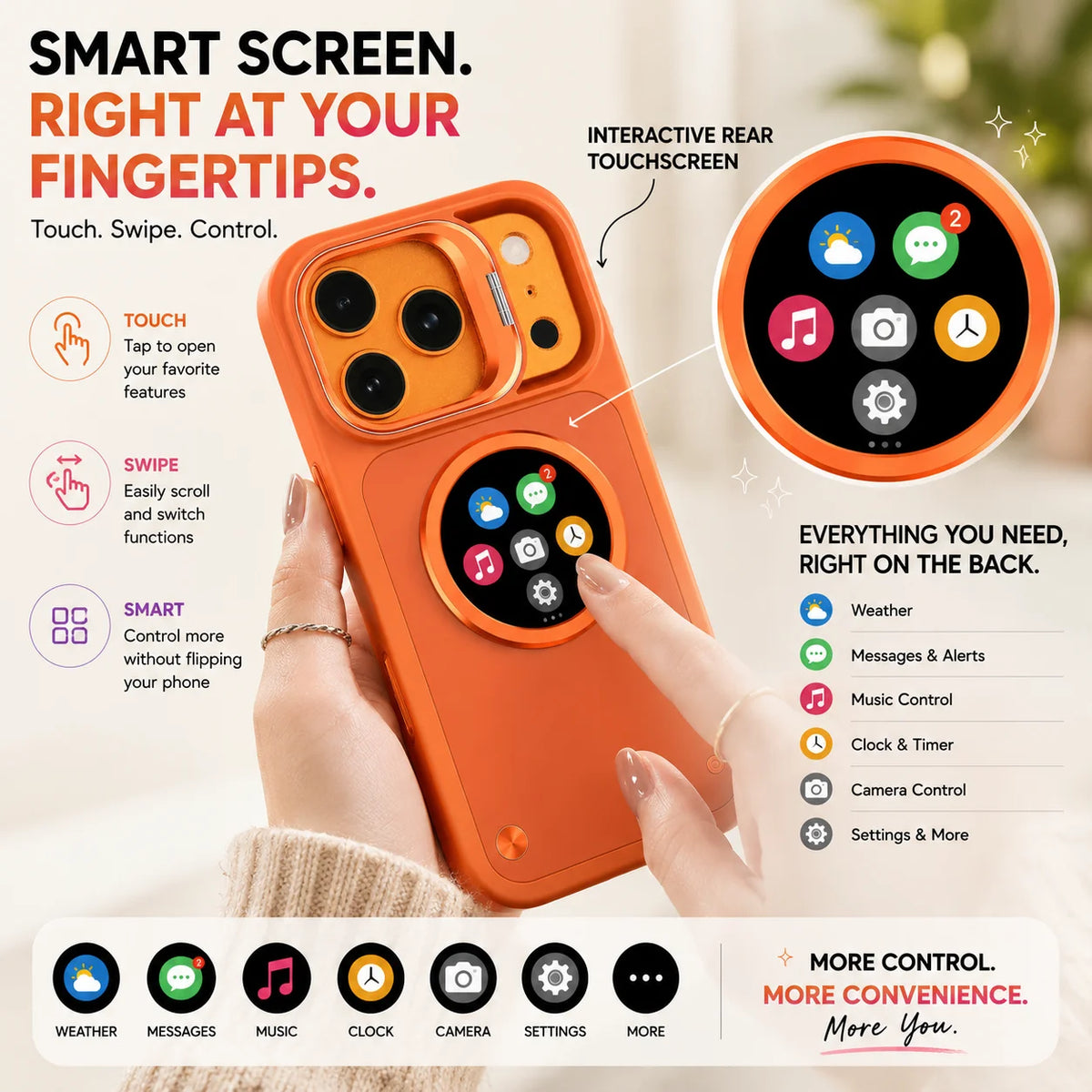 Smart Display Window iPhone Case