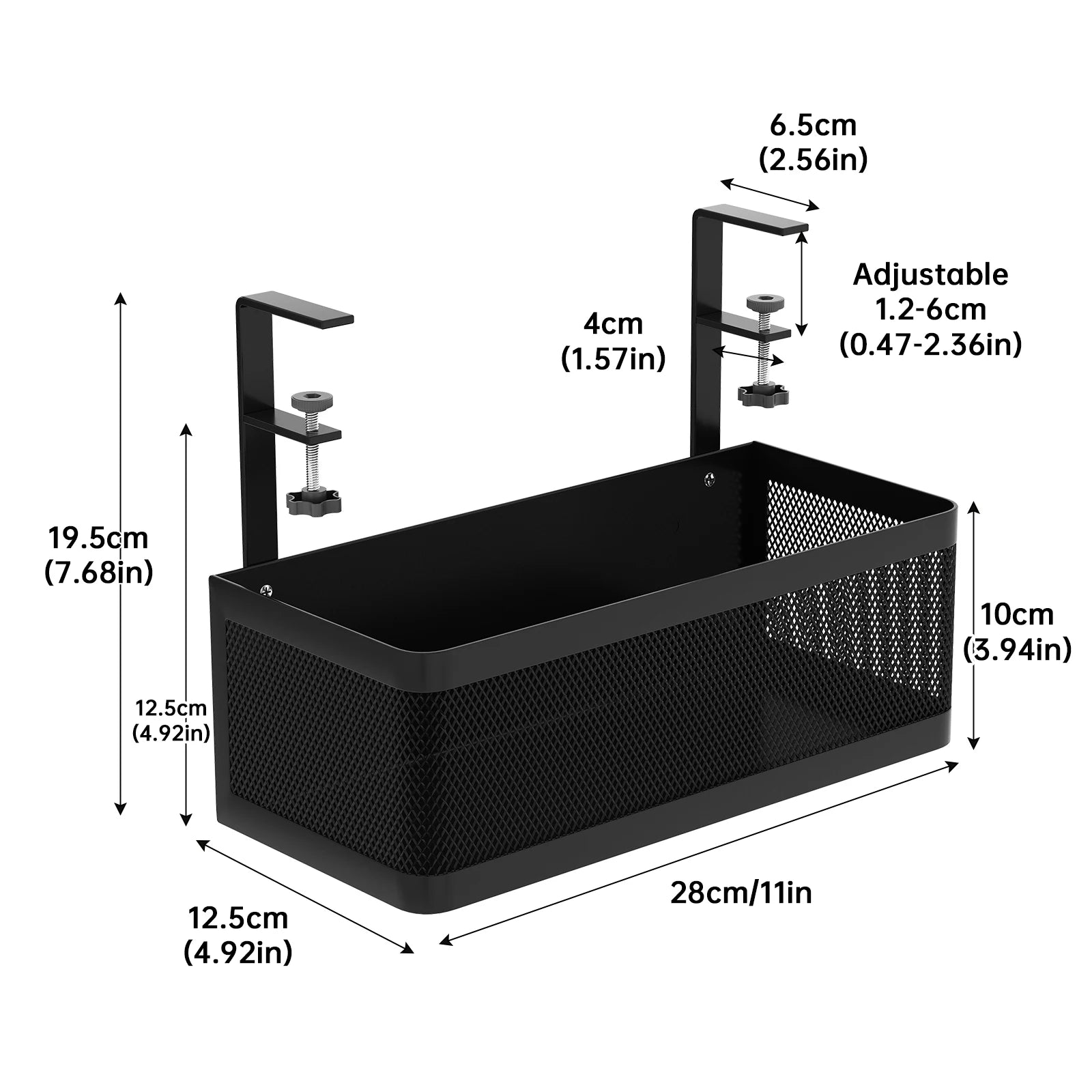 Under-Desk Storage Rack, Stationery Organizer, Gaming Desk, Desk Organizer, Under-Desk Hanging Basket, Box, Workstation Drawer