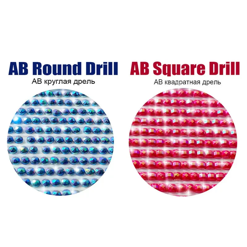 HOMFUN Fairy Dust 5D DIY Diamond Painting "Scenery Beauty House" Full Drill Resin Diamond Embroidery Cross Stitch Home Decor