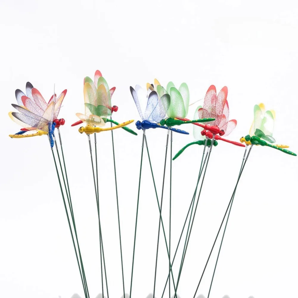 20-3pcs Simulation Dragonfly Clip Bug Deterrent Realistic Dragonfly Hat Clip Bug Repellent Dragonfly Home Garden Decor