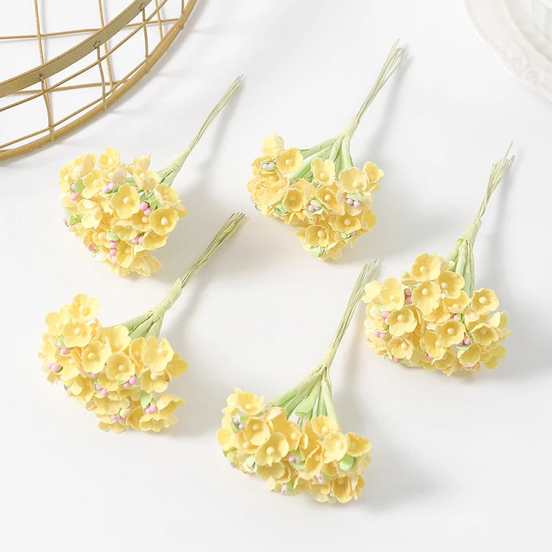 1/3/5Pcs Artificial Flower Bouquet Silk 11cm Fake Flowers for  Home Decor Garden Wedding Decoration DIY Craft Gifts Accessories