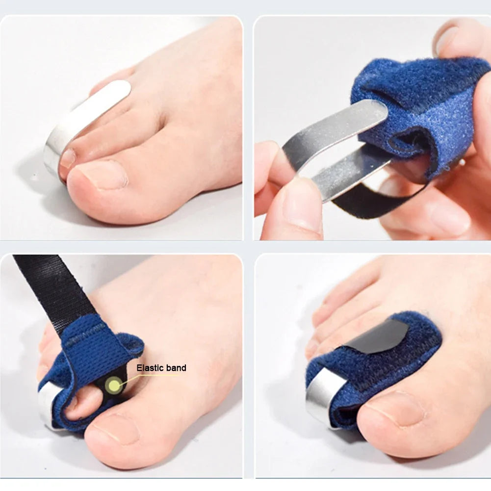 Toe Splint Straightener For Hammer Toe Corrector Crooked Toe Claw Toe Stabilizer Support Brace Wrap Pain Relief Kids Adults