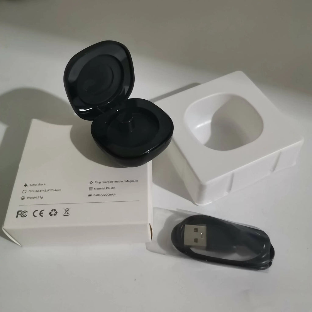 Charging Case For Smart Ring Charging Box Cradle Dock For R09 R08 R02 R03 R04 R05 R06 Smart Ring Wireless Charger Case