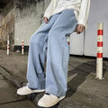 Men's Korean-Style Loose Wide-Leg Jeans
