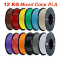 KINGROON 10KG/22LBS Multicolor PLA Filament 1KG/Roll 1.75mm For 3D